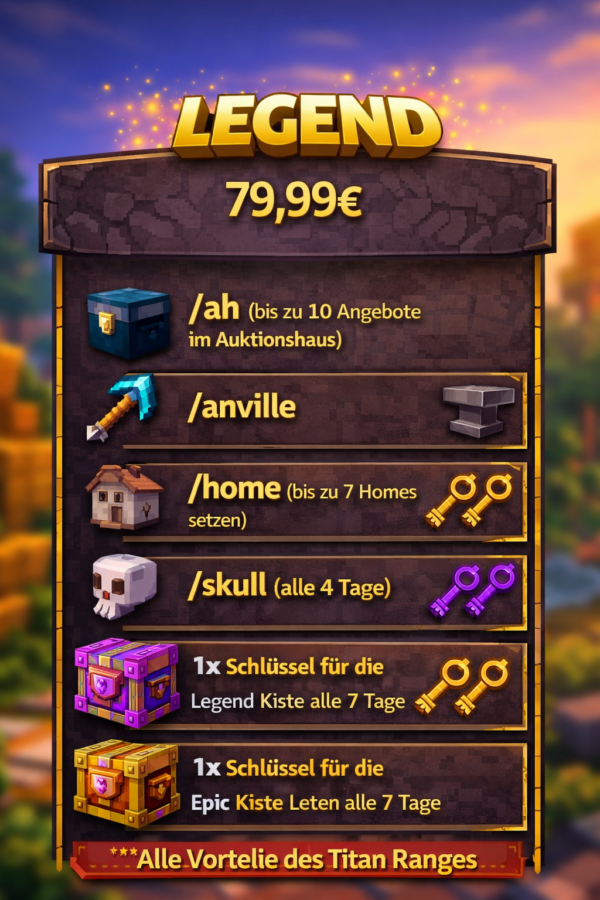 Baumeister-Legend Rang